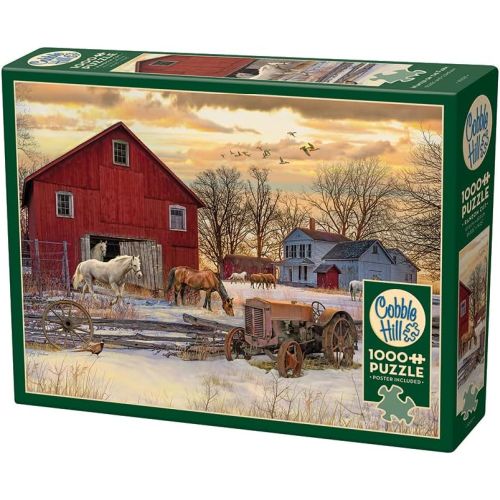 Cobble Hill Winter on the Farm Jigsaw Puzzle - 1000 pc