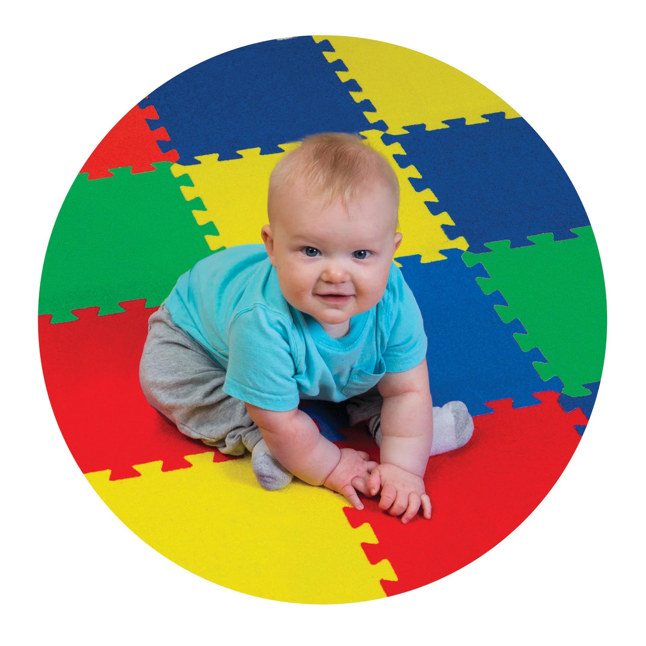 WonderFoam Carpet Tiles Solid Color Expansion Pack, 12" x 12", 4pc - Image 2