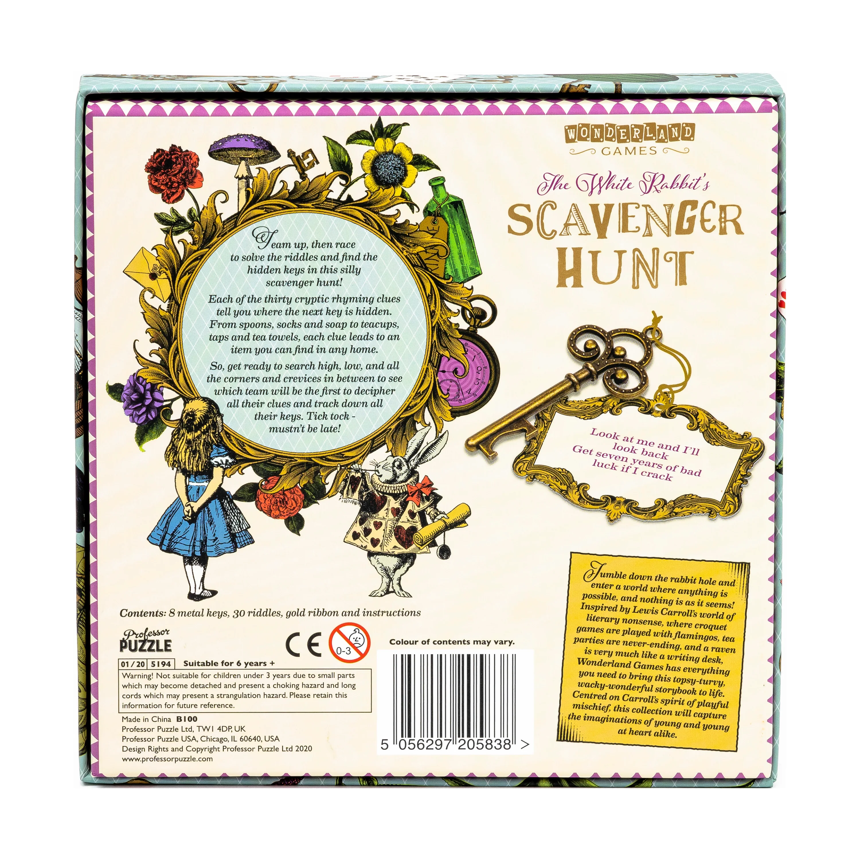 Alice in Wonderland The White Rabbit's Scavenger Hunt Game - Image 3