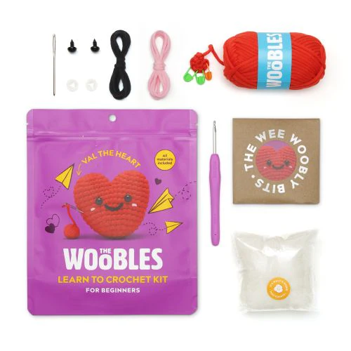 Woobles Heart Beginner-Friendly Crochet Kit - Image 2