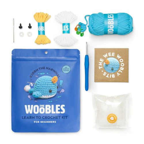 Woobles Narwhal Beginner's Delight Crochet Kit - Image 2