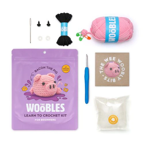 Woobles Pig Beginner-Friendly Crochet Kit - Image 2