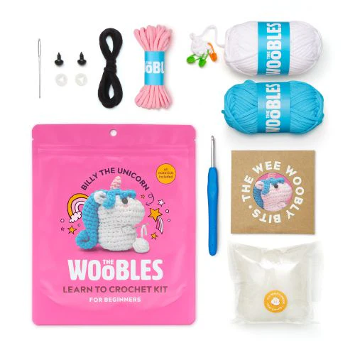 Woobles Unicorn Beginner-Friendly Crochet Kit - Image 2