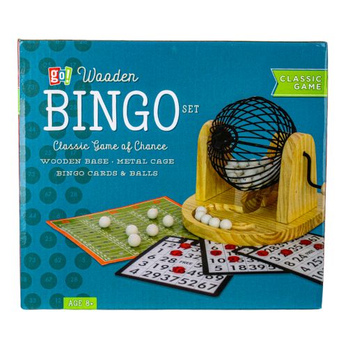 Classic Wooden Bingo Set with Colorful Accessories - Image 2