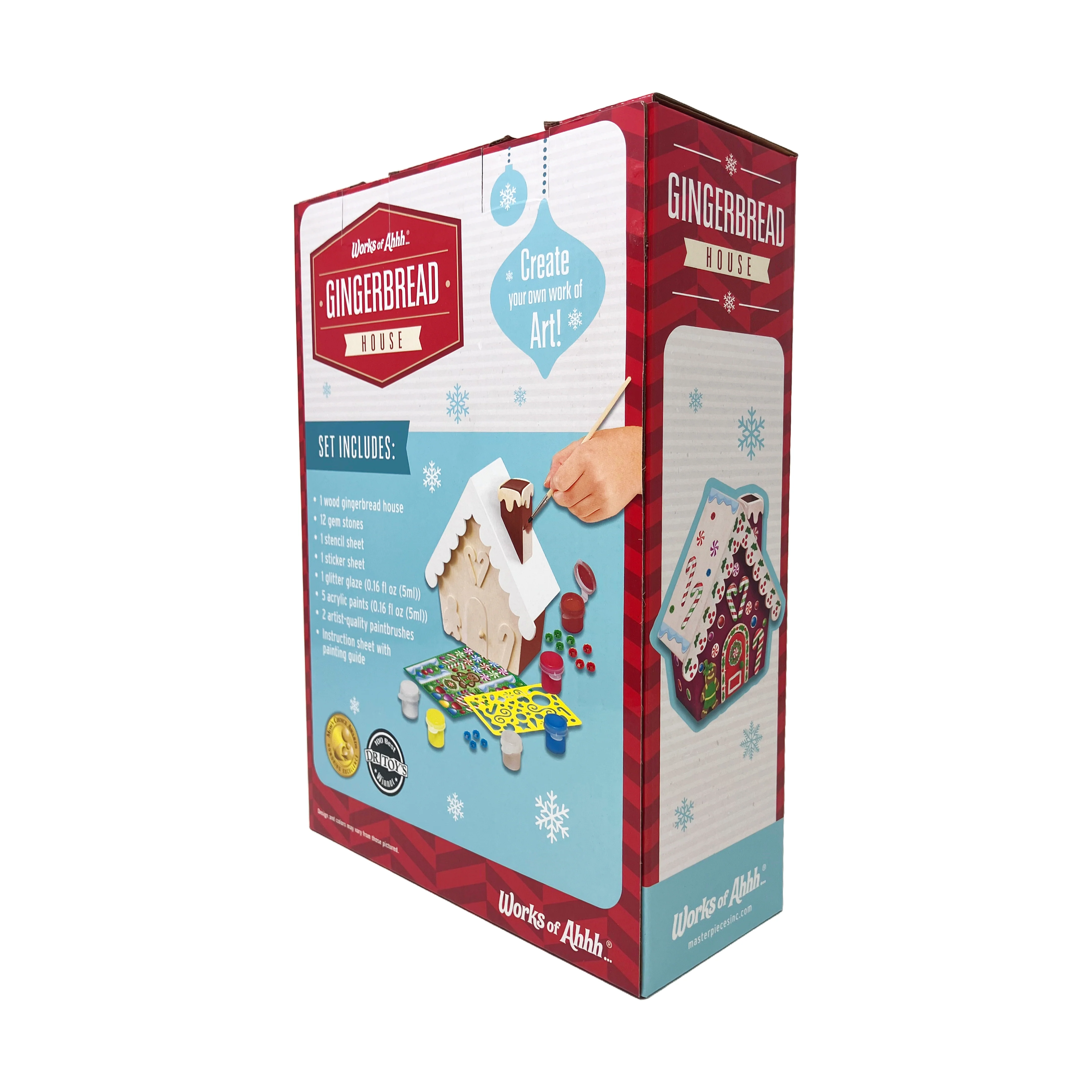 Works of Ahhh Gingerbread House Wood Painting Craft Kit - Image 5