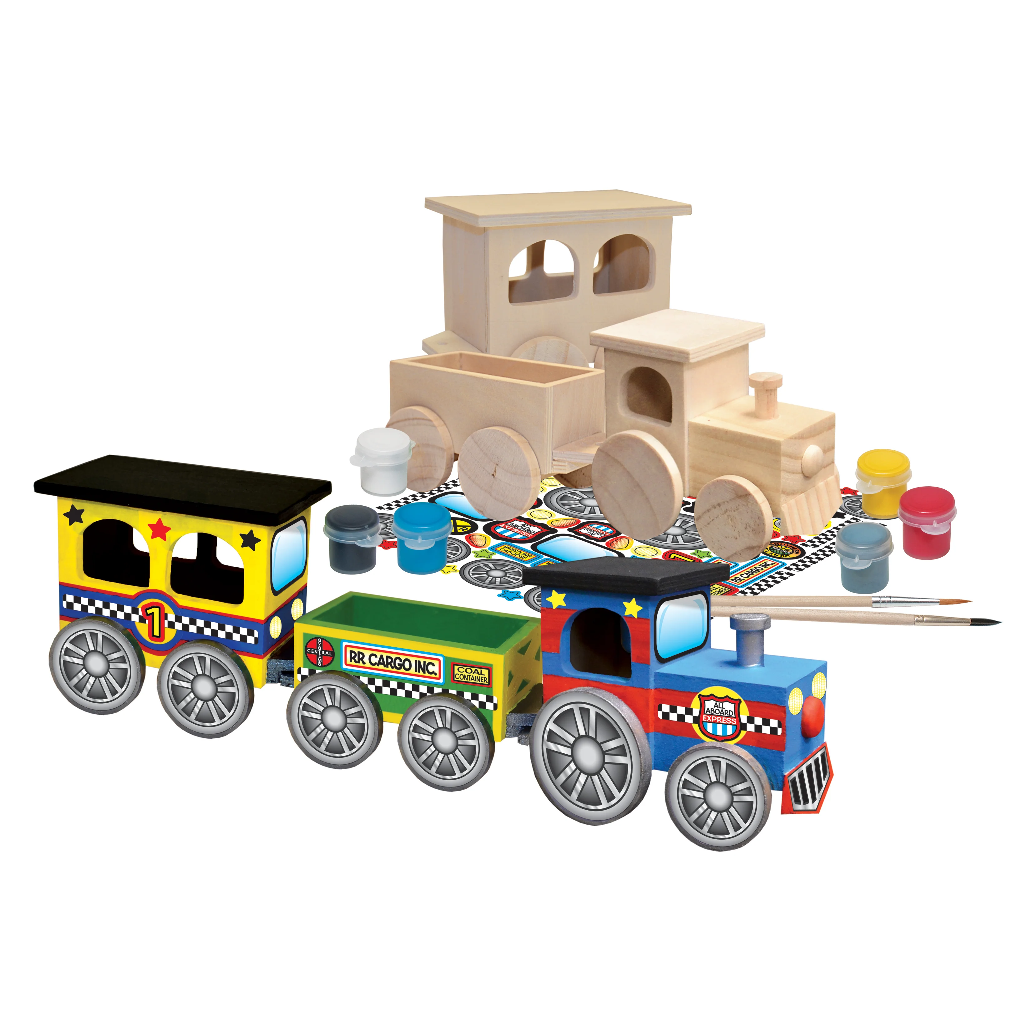 Works of Ahhh Choo Choo Train Wood Painting Kit - Image 2