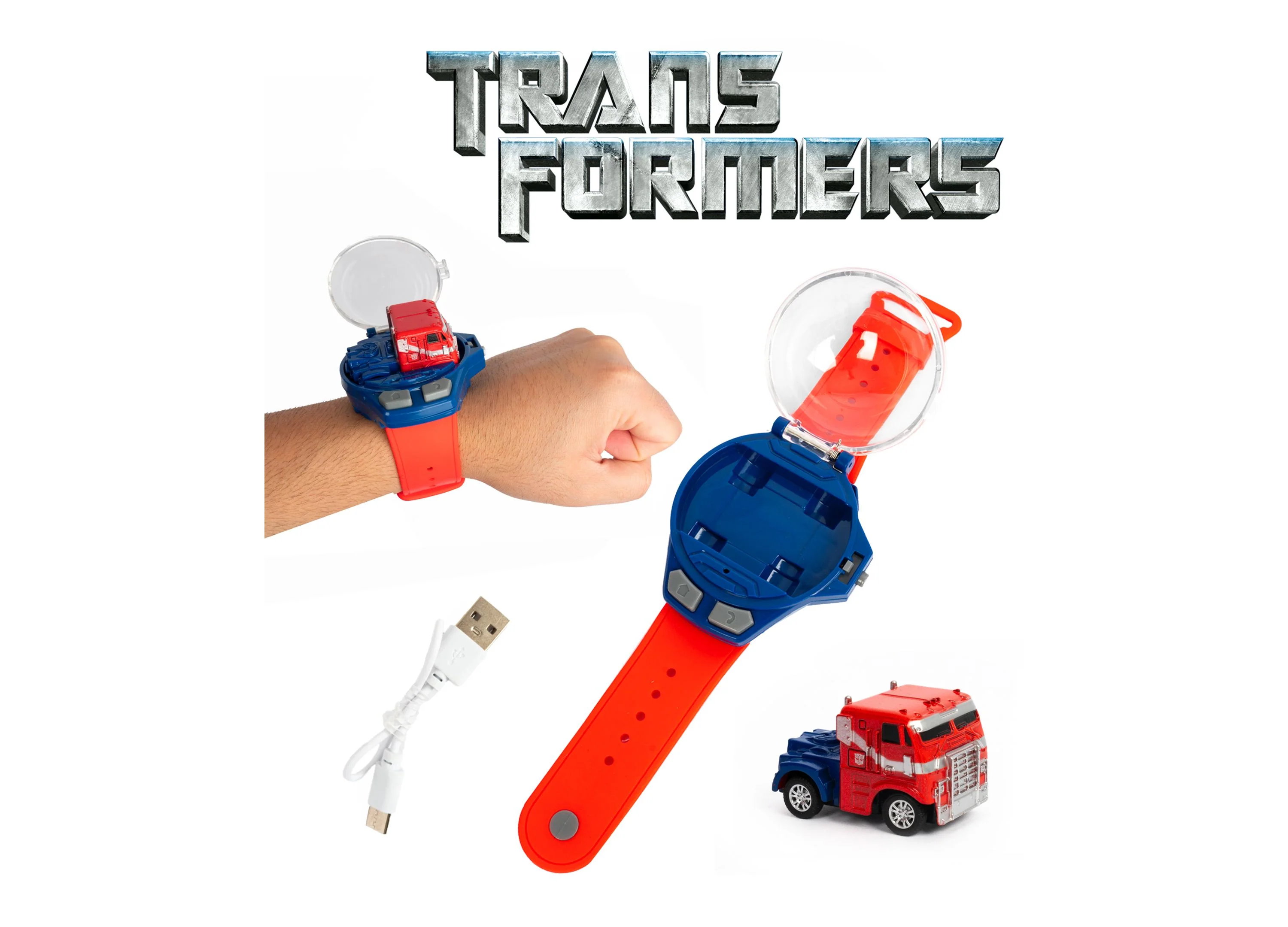 World Tech Toys Transformers Optimus Prime Wrist Case Mini RC Truck - Image 2