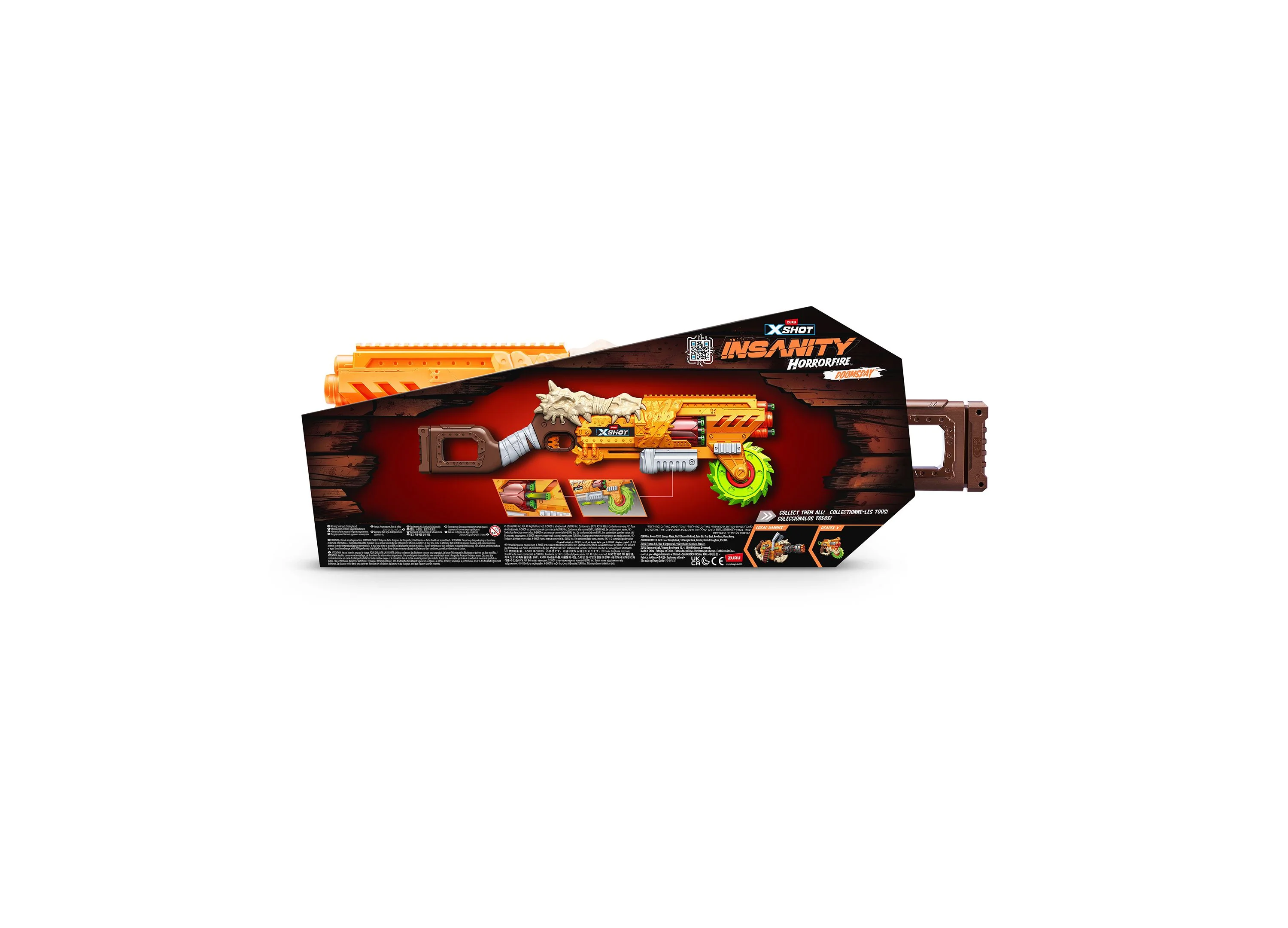 X-Shot Insanity Horrorfire Chainsaw with Spinning Saw Blade - Image 2