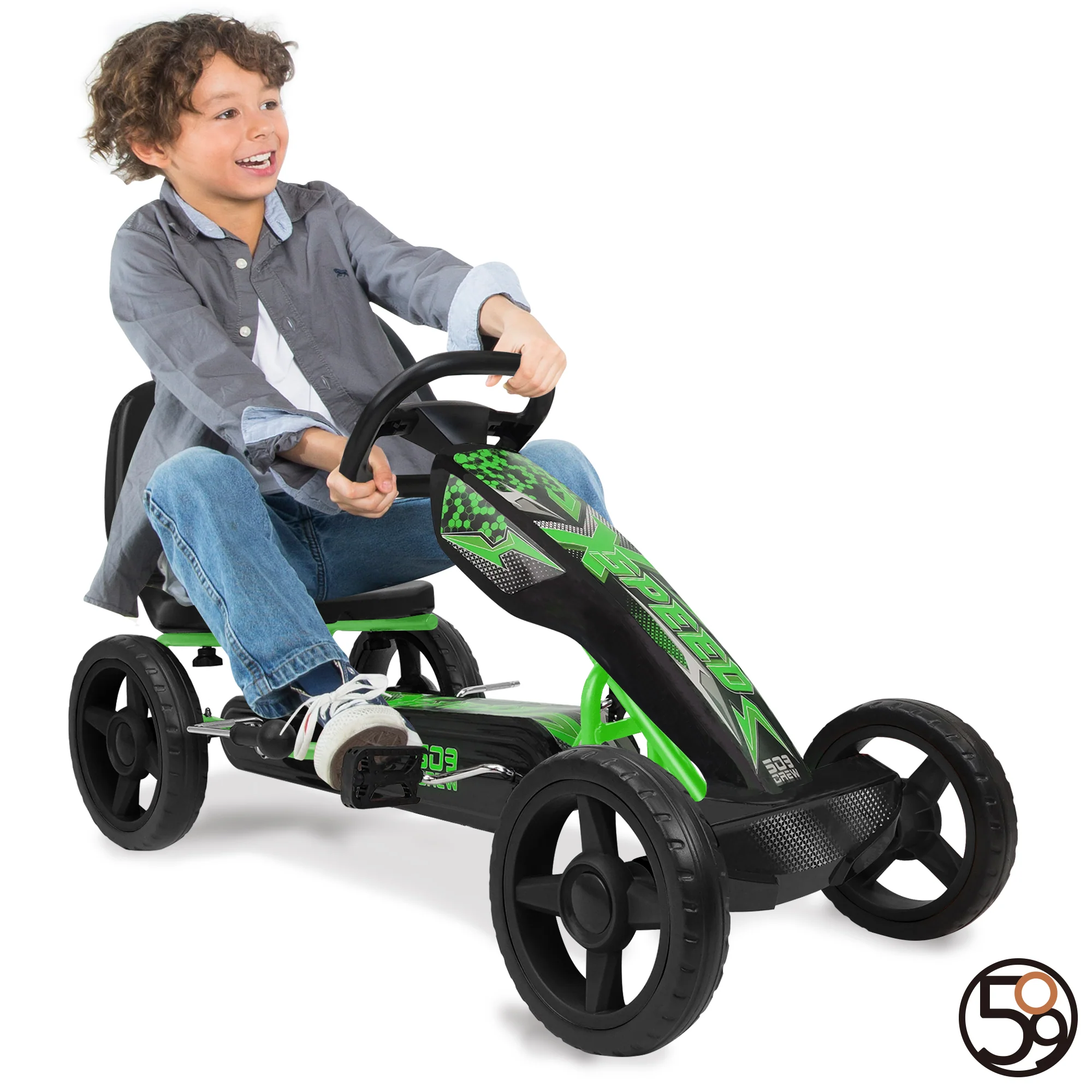 Xspeed - Pedal Go-Kart - Green - Eco-Friendly Outdoor Adventure - Image 3