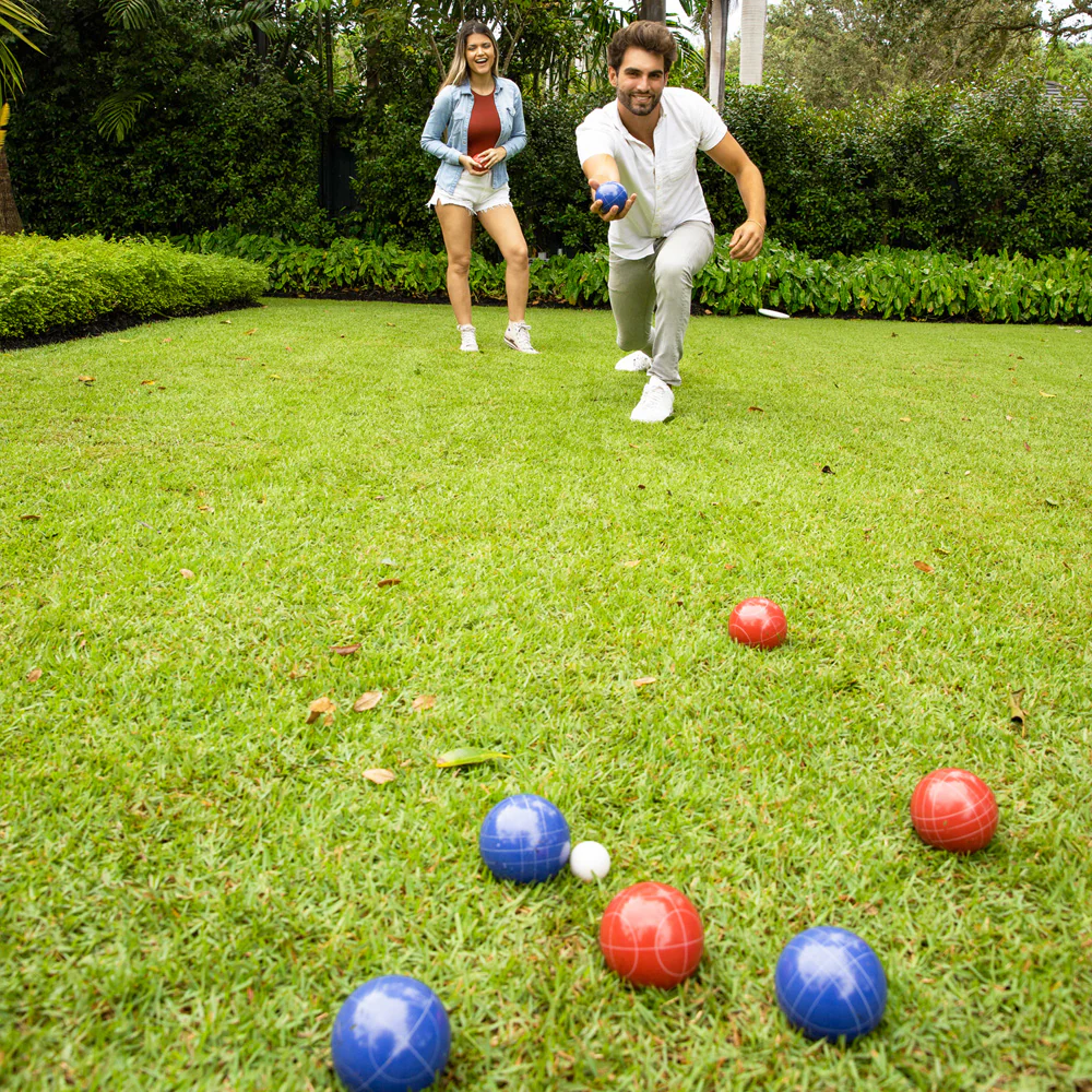 YardCandy Deluxe Bocce Set Indoor/Outdoor Game with Durable Storage Bag - Image 2