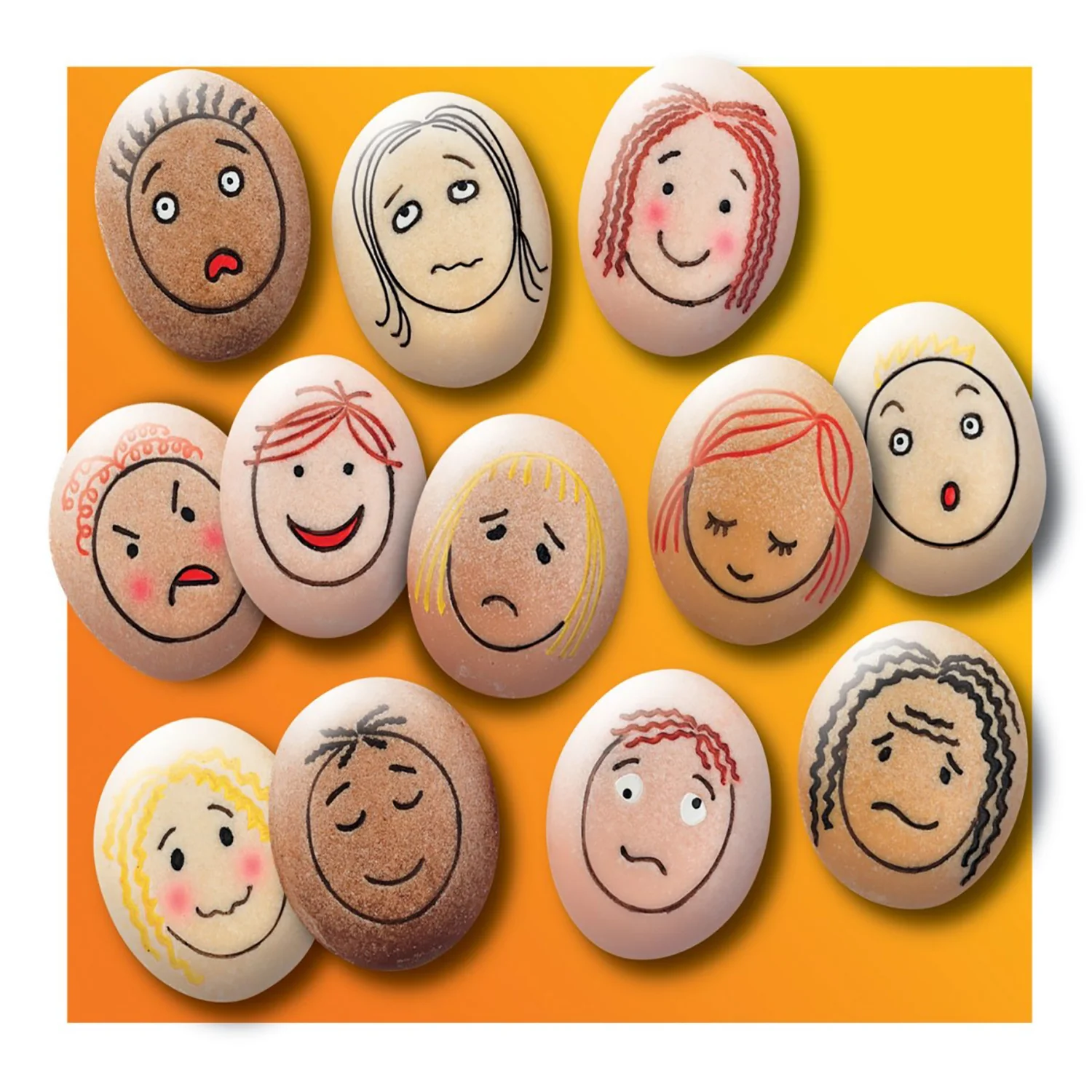 Yellow Door Emotion Stones - Emotional Exploration Set - Pack of 12 - Image 2