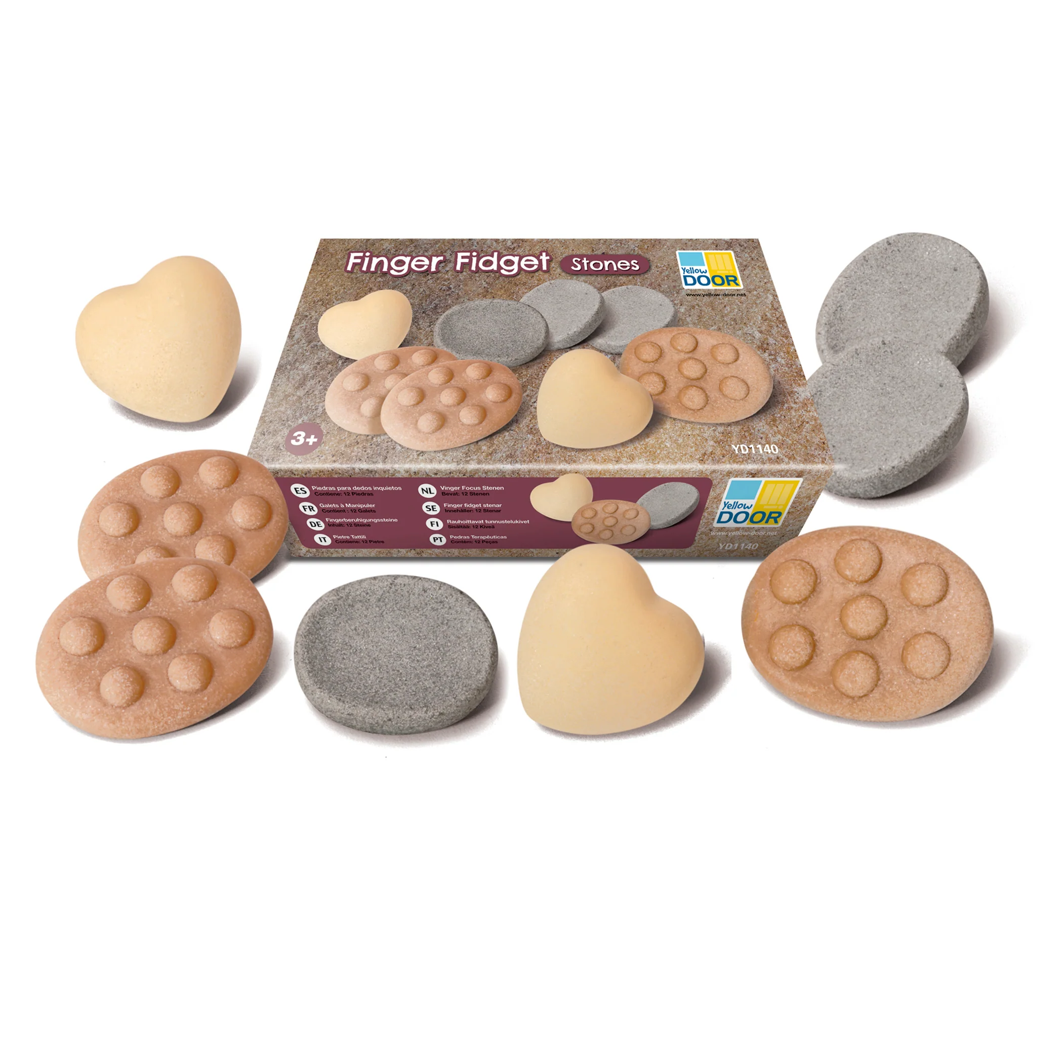 Yellow Door Calming Finger Fidget Stones – Sensory Set