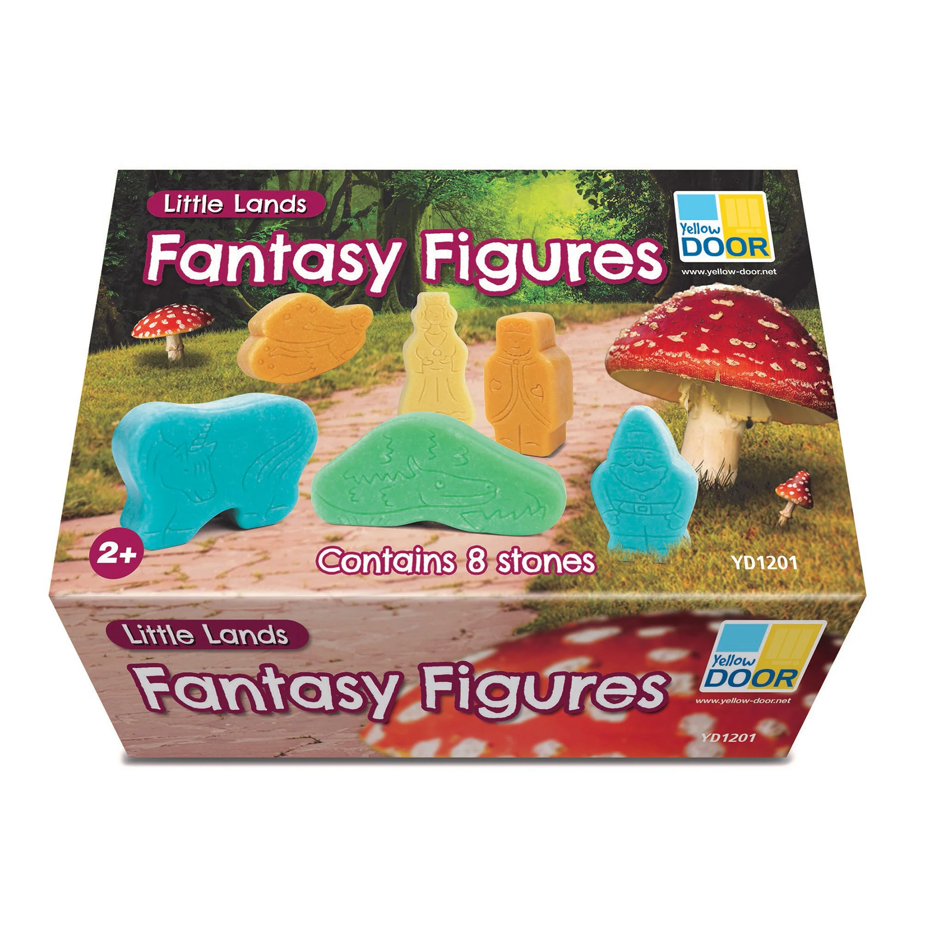 Yellow Door Little Lands Fantasy Figures - Set of 8 Enchanted Stone Characters - Image 2