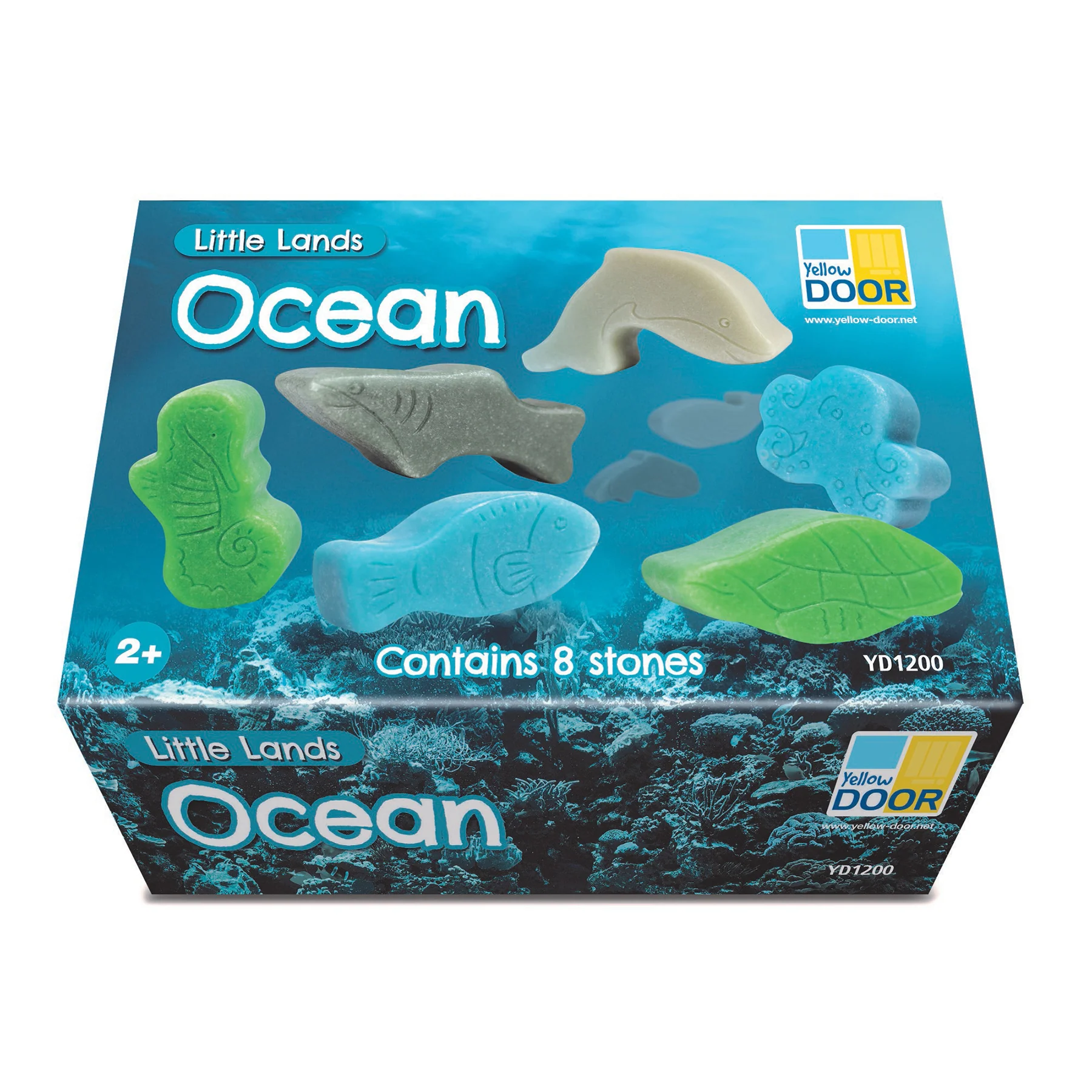 Yellow Door Little Lands Ocean Adventure ‚Äì Set of 8 Stone Figures - Image 2
