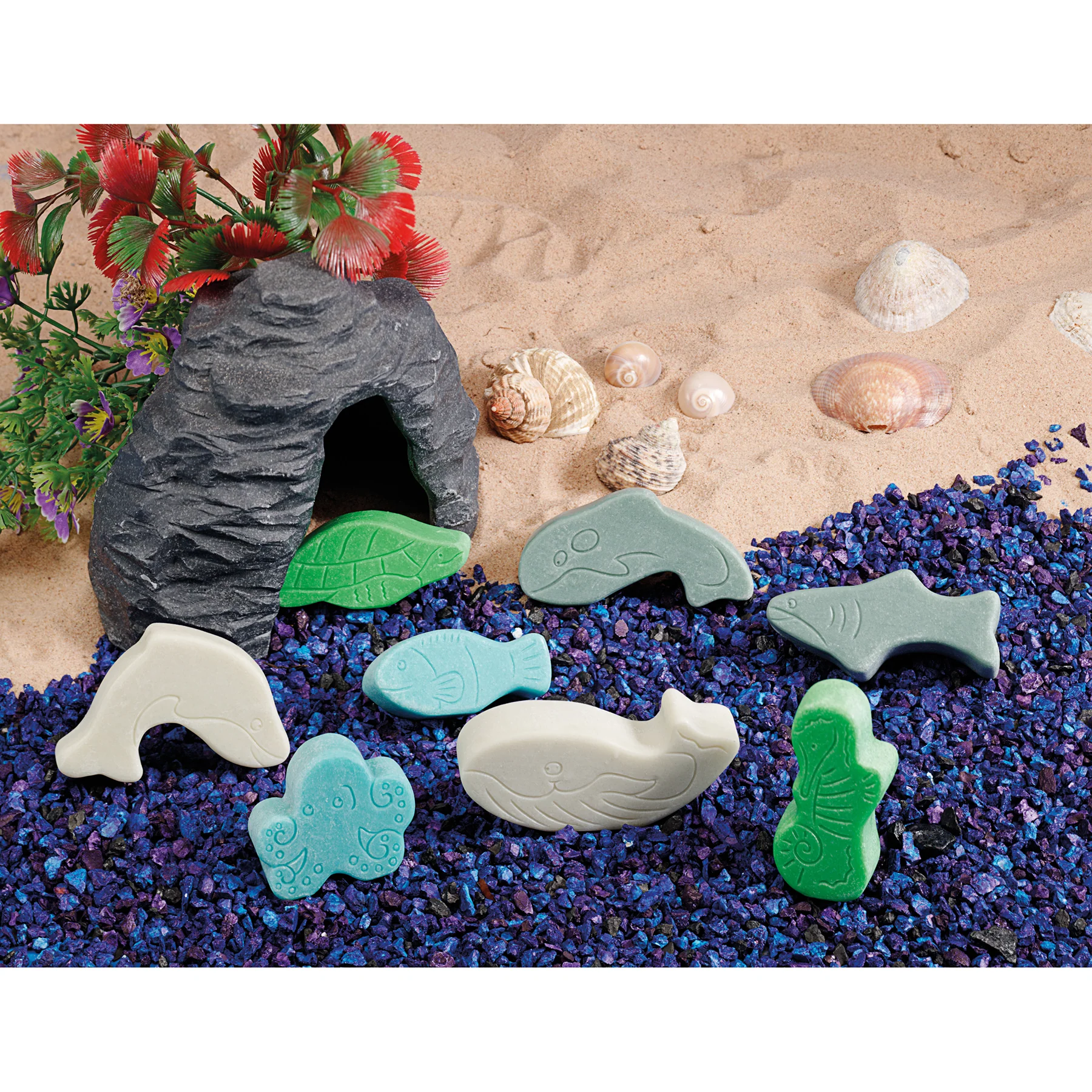 Yellow Door Little Lands Ocean Adventure ‚Äì Set of 8 Stone Figures - Image 3