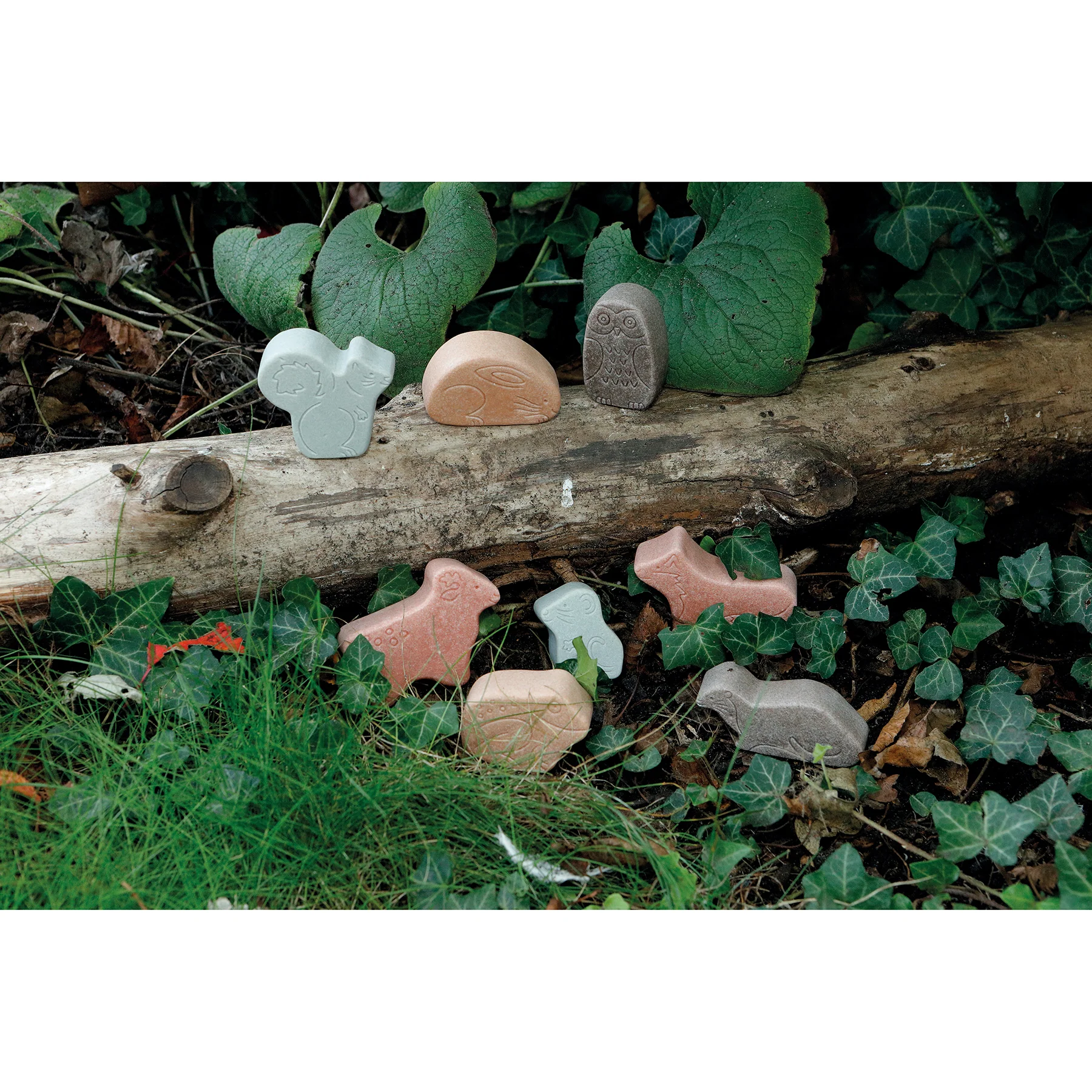 Yellow Door Little Lands Woodland – Assorted Stone Animal Figures, Set of 8 - Image 5
