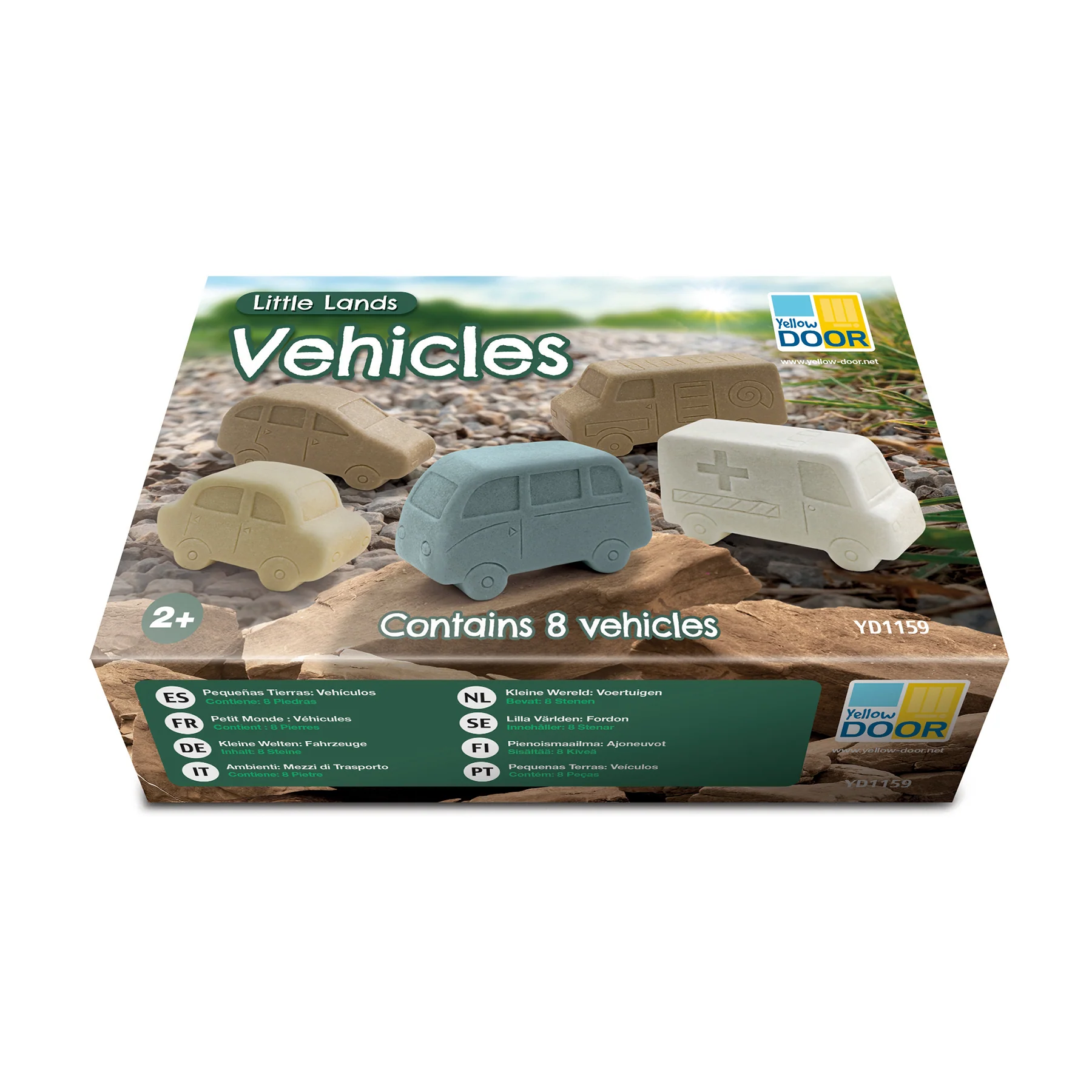 Yellow Door Little Lands Vehicles – Stone Mix Set of 8 - Image 2
