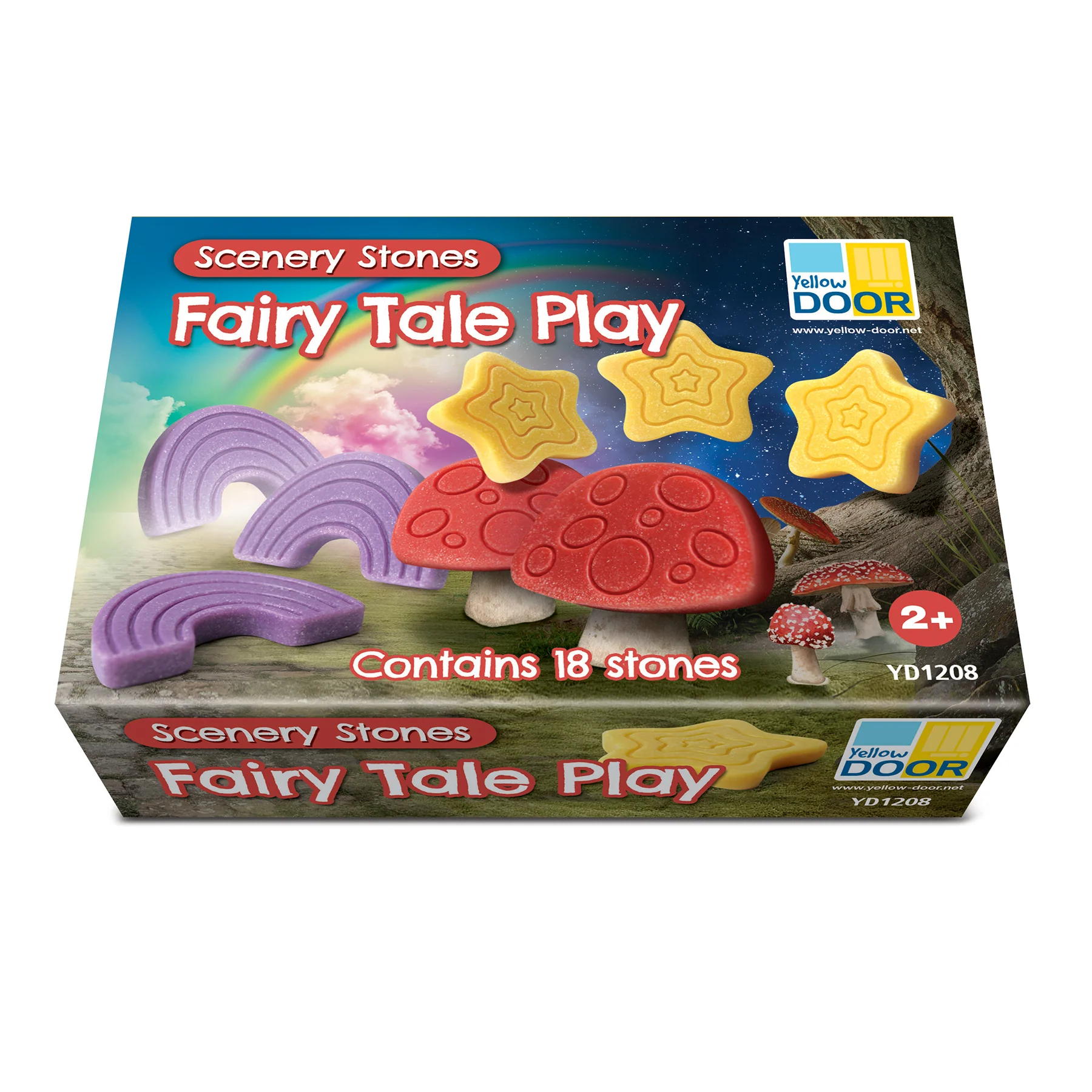 Yellow Door Fairy Tale Engraved Scenery Stones Play Set - 18 Pieces - Image 2