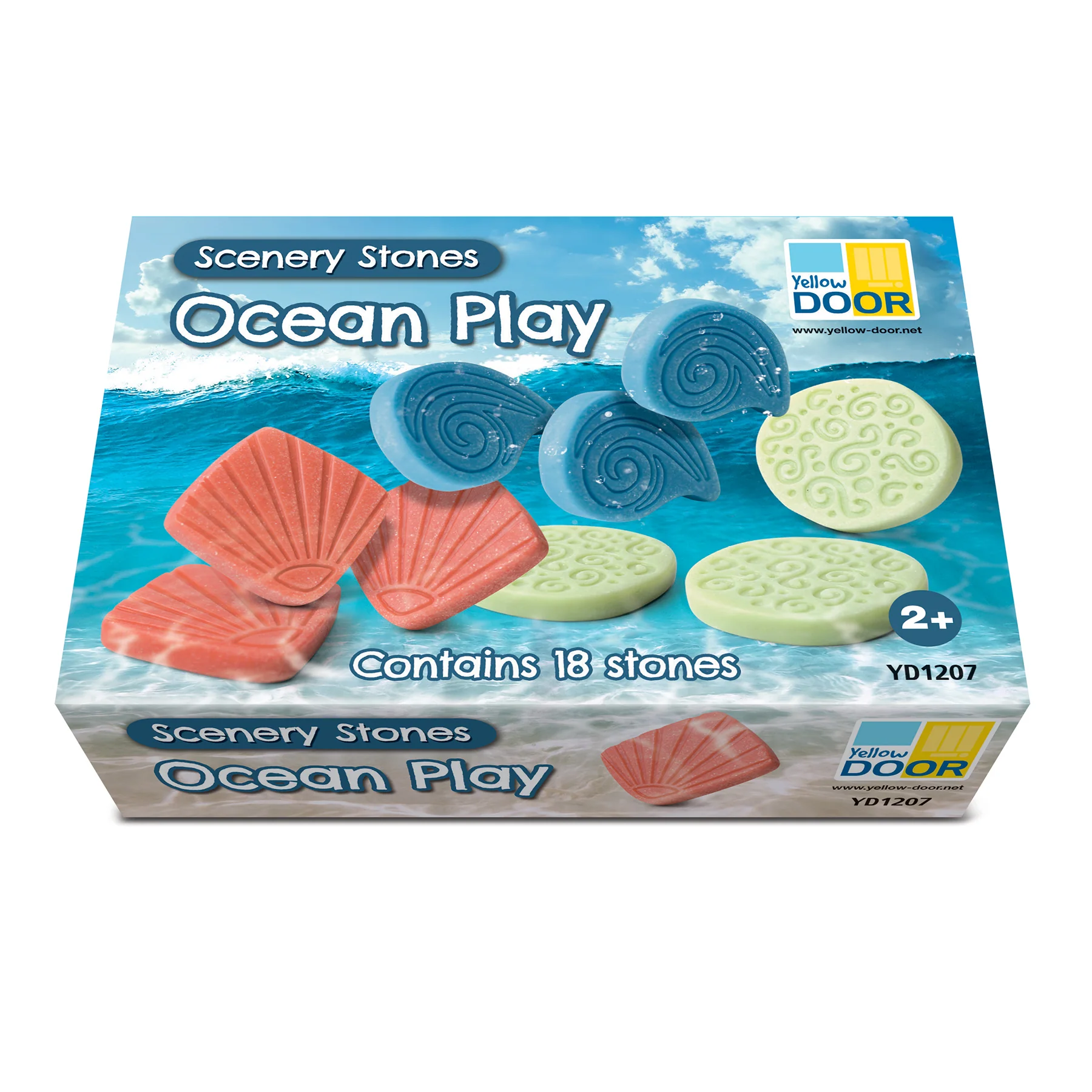 Yellow Door - Ocean Play Scenery Stones - Set of 18 - Image 2