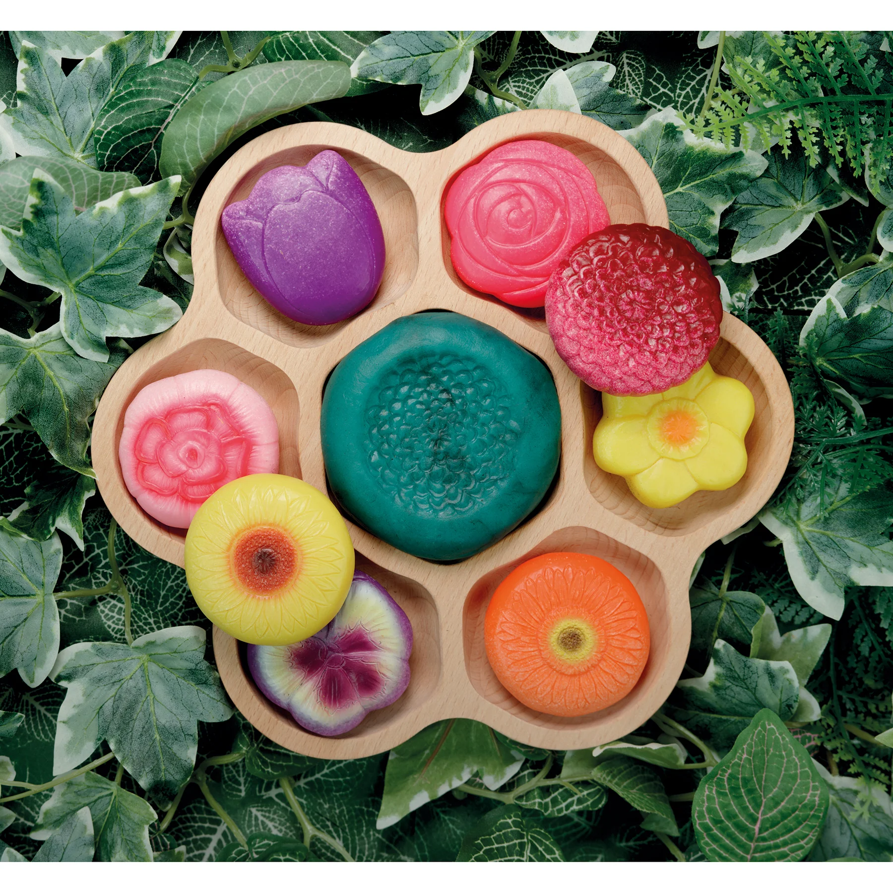 Yellow Door Sensory Play Stones - Flower Collection, Set of 8 - Image 5