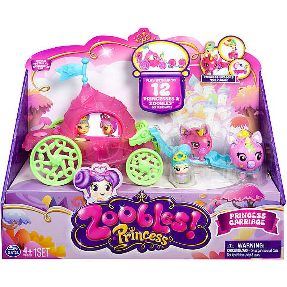 Spin Master Zoobles Princess Carriage Magic Playset