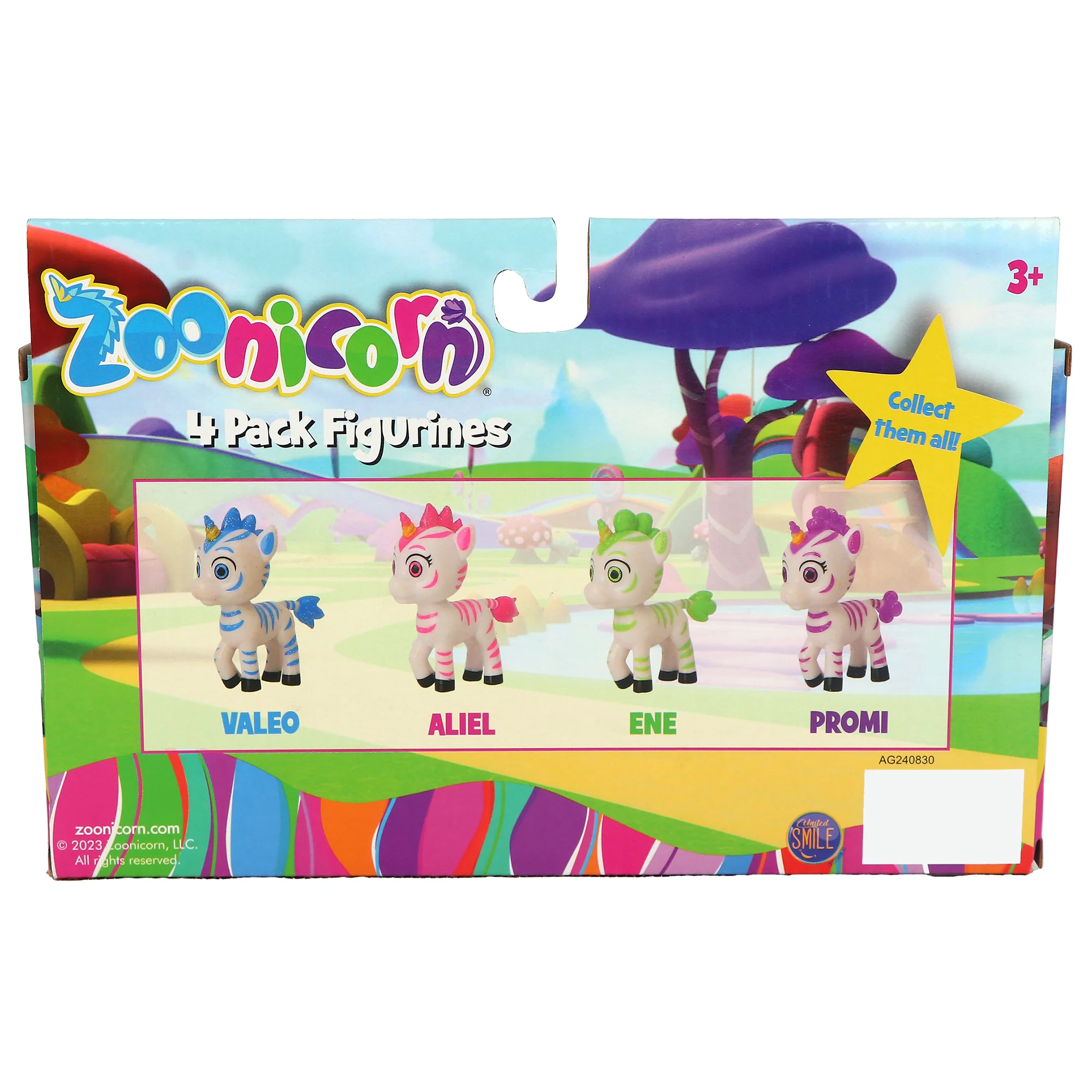 Zoonicorn Mini Figurine Set, 4-Pack 2.75 inch - Aliel, Ene, Promi, Valeo - Kids 3+ - Image 3