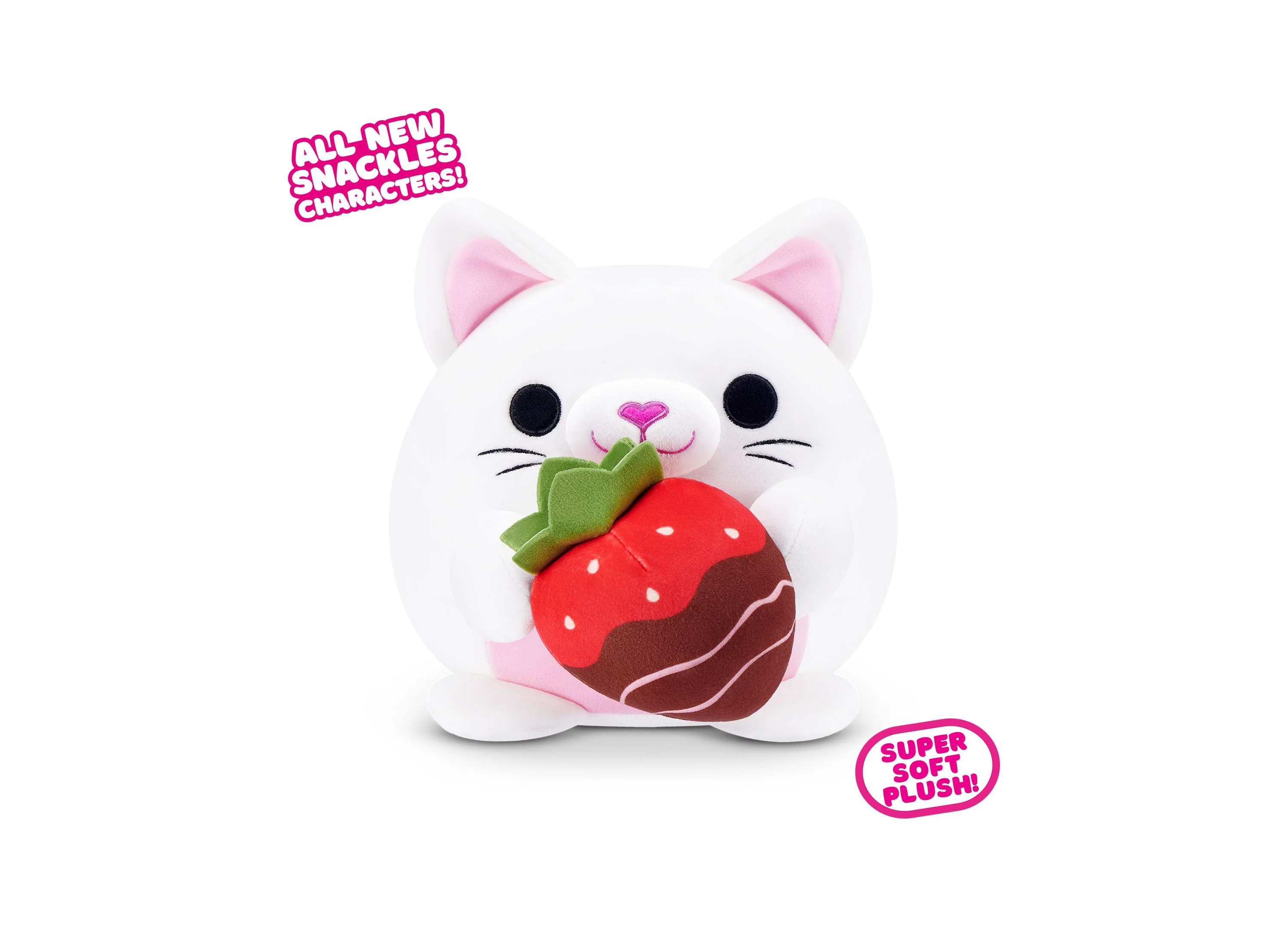 ZURU Snackles S2 Valentine 8" Cuddly Kitten with Strawberry Chocolate - Image 2
